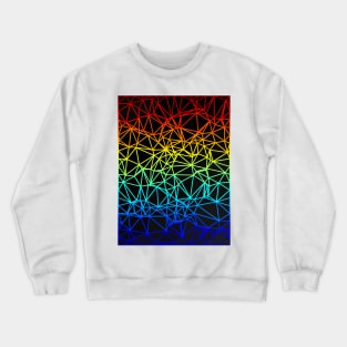 Gradient Color Mesh Crewneck Sweatshirt